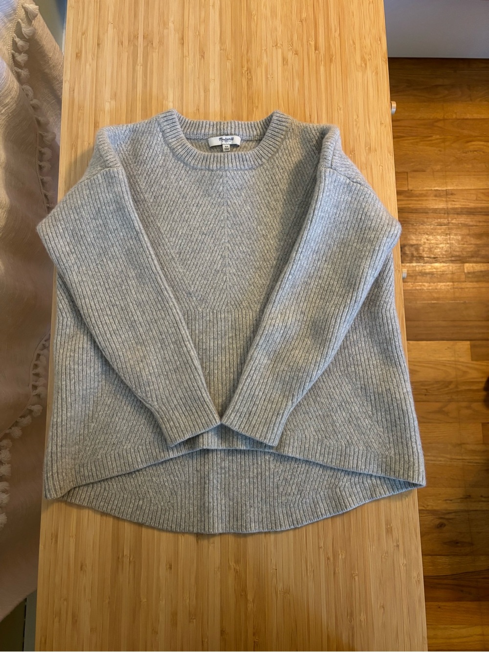 Madewell Light Gray Wool Sweater